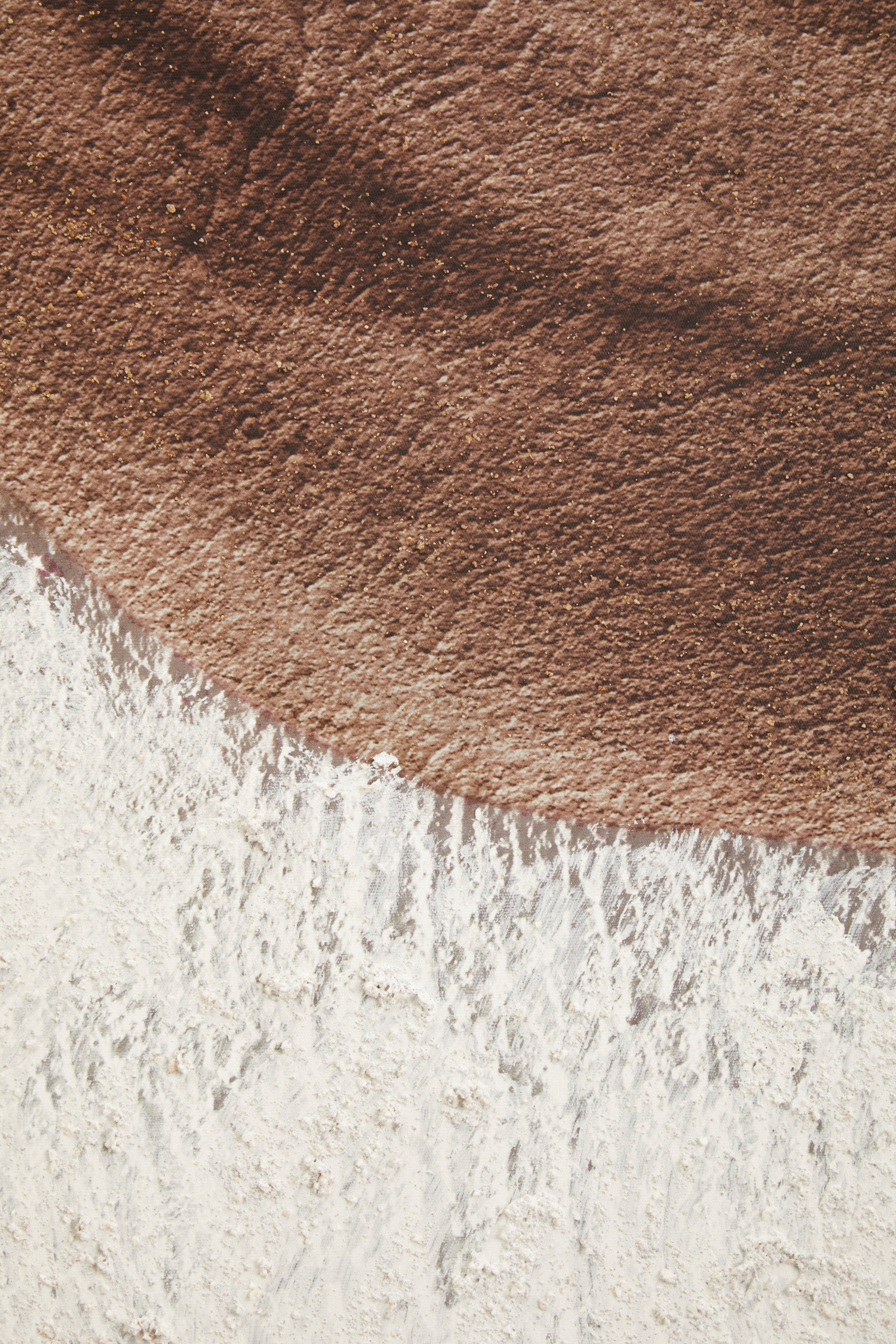 Noah Textured Brown Stripes Wall Art